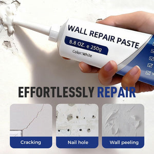 Wall Repair Paste Application with Scraper and Nozzle