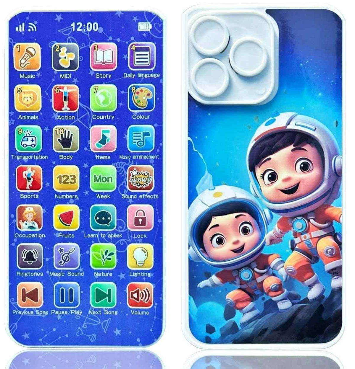Eduphone 28 Educational Modes, Musical Educational Device with Rechargeable Battery Math, Words, Animals & More for Kids Learning