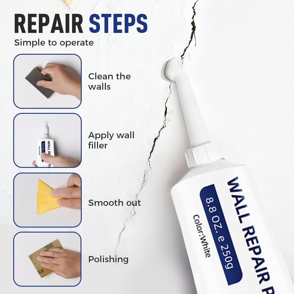 Waterproof, Mildew-Proof and Quick-Drying Wall Mending Ointment