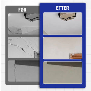 Before and After Wall Crack Filling & Nail Hole Repair